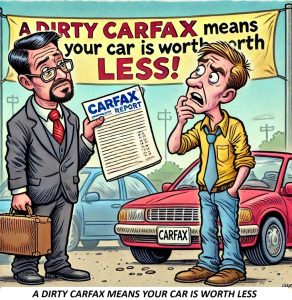 a dirty carfax means your car is worth less