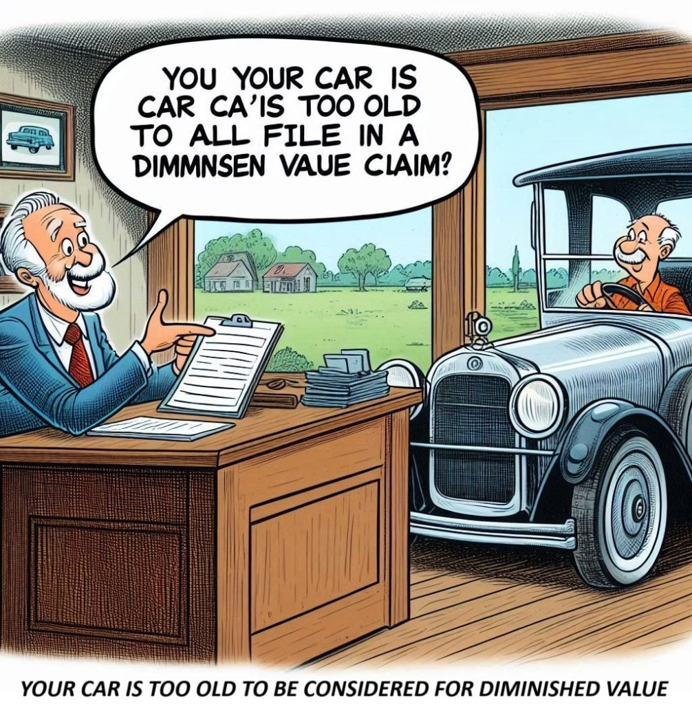 your car is not too old to qualify for diminished value